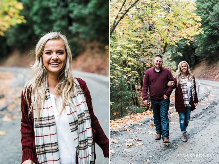 Fall Engagement Photos in Apple Hill