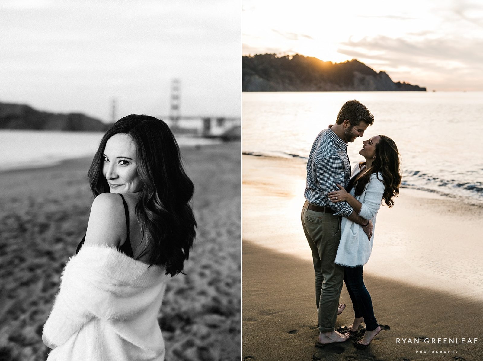 Presidio Baker Beach Engagement Photos San Francisco