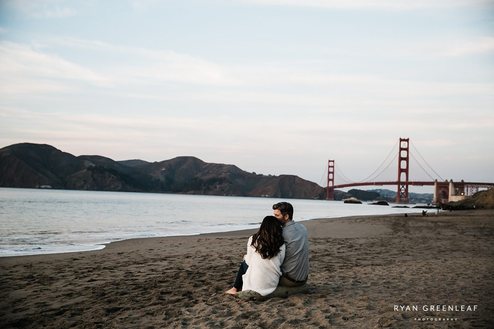 Presidio Baker Beach Engagement Photos San Francisco