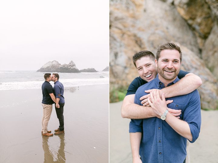 same-sex engagement photos in San Francisco