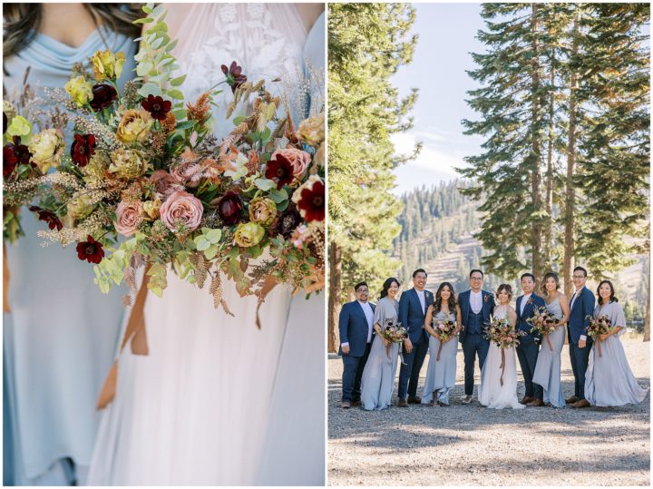 Bridal Party Wedding Photo Lake Tahoe