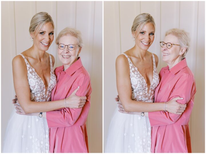 Mom and Daughter on wedding day