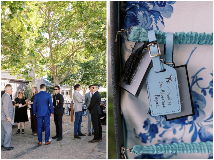 Escort Card Luggage Tags Napa Wedding Photo